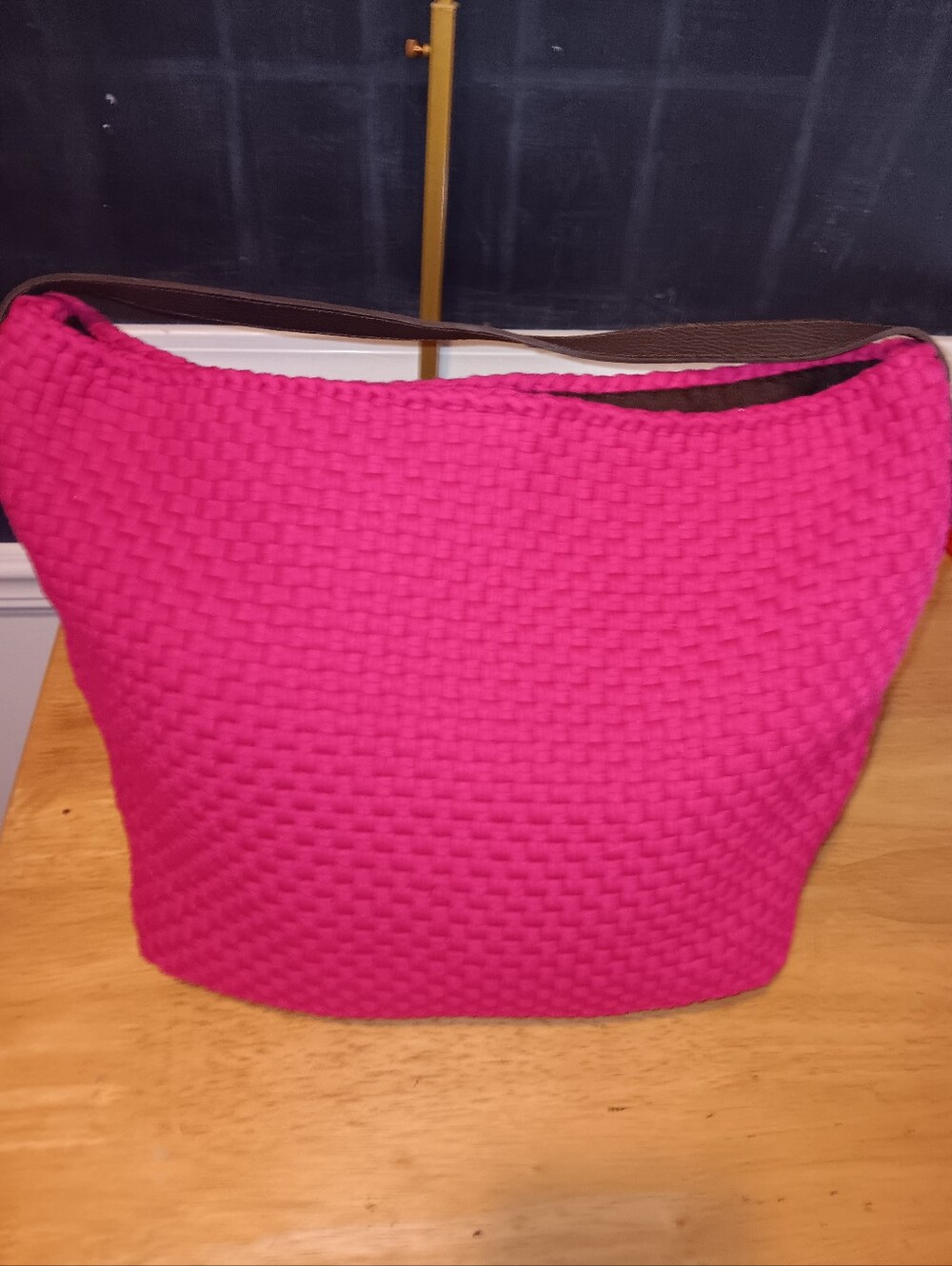 Rags2Riches Pink Fabric Hobo Bag